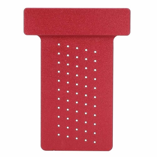 T-square, T-ruler, direct marking, aluminum, high-precision carpenter's marking tool, right-angle gauge, measurement tool (red)