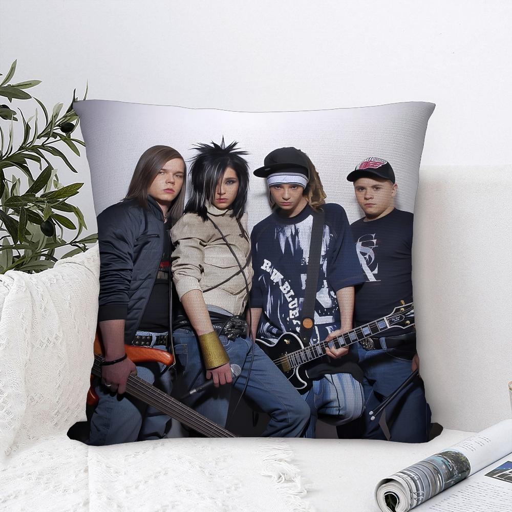 T-Tokio H-Hotel Band Pillow Case Sofa Decorative Home Double-sided Print Plush Square Throw Pillow Covers Cushion Decor Cover