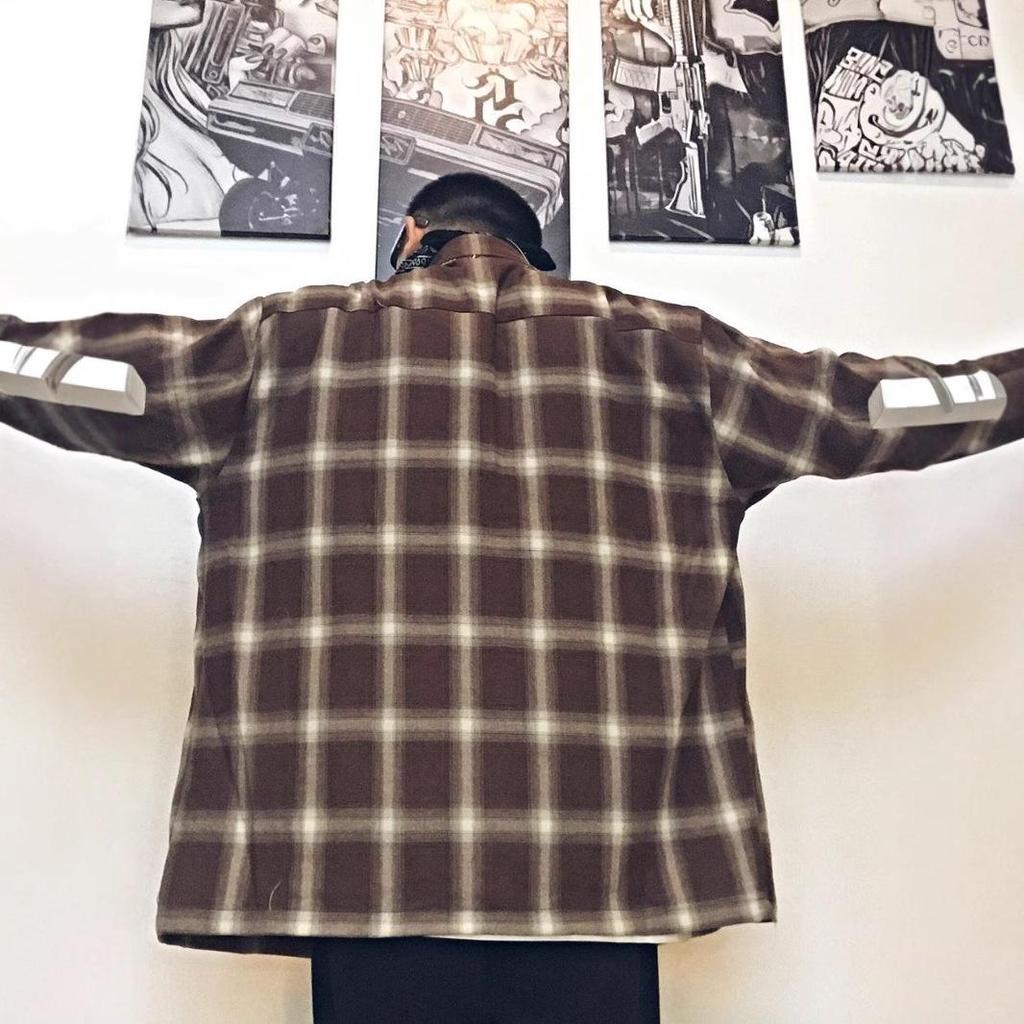 Chicano Classic West Coast Plaid Long Sleeve Button-Down Shirt