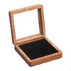 Wooden Presentation Display Box Commemorative Holder Gift with Clear Top Storage Case for