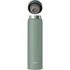 Thermos Water Bottle, Vacuum Insulated Mobile Mug, 600ml, Leaf Green, Few parts and easy to clean, Screw type that closes securely, Packing shape that