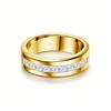 Simple 925 Silver Certified Moissanite Mens Wedding Band Romantic Couples Engagement Rings Women Jewelry
