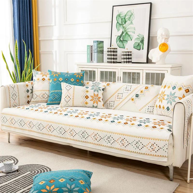 Bohemia Style Sofa Cover High Quality Non-Slip Sofa Cushion Sofas Towel Thickened Couch Covers for Home Living Room Decoration