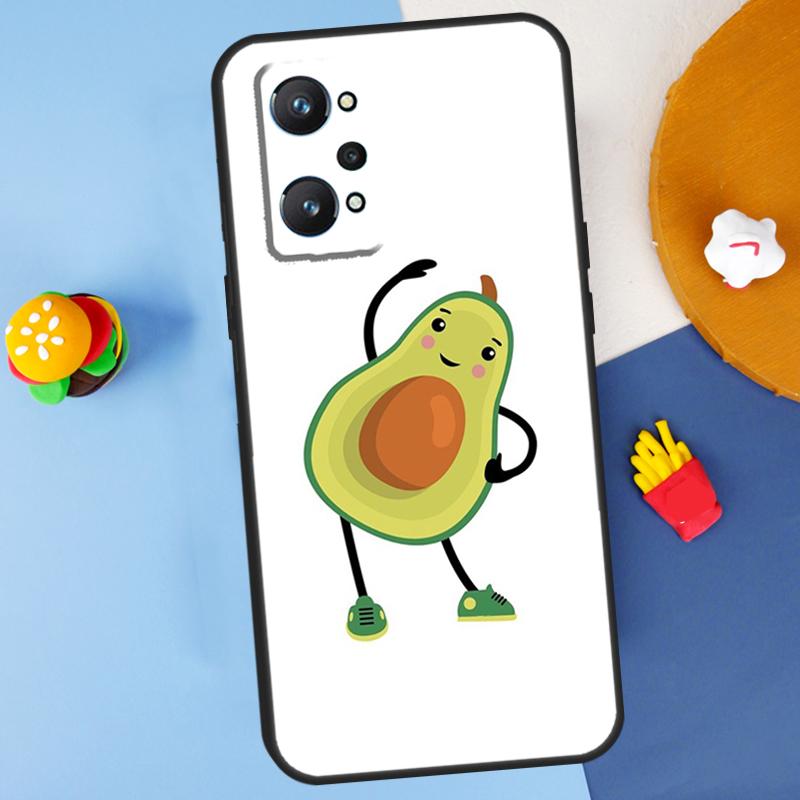 Avocado Yoga Funny Pattern For Realme GT7 Pro GT 6T 6 5 C67 C61 C55 C53 C51 C21Y C25S C75 10 11 12 13 14 Pro Plus Case