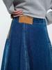 2025 Autumn Versatile A-line Denim Floral Long Skirt for Women
