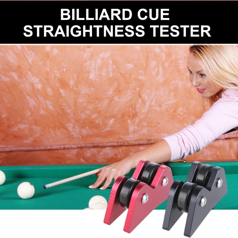 2Pcs Billiard Cue Straightness Checker Inspect Tool Snooker Club Roller Straightness Detector Calibrator Easy To Use