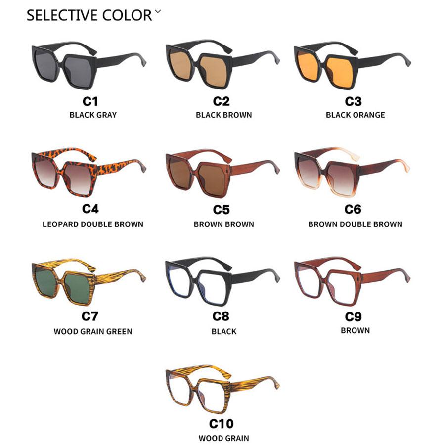 Simple Polygon Anti Blue Light Computer Glasses Outdoor Glasses