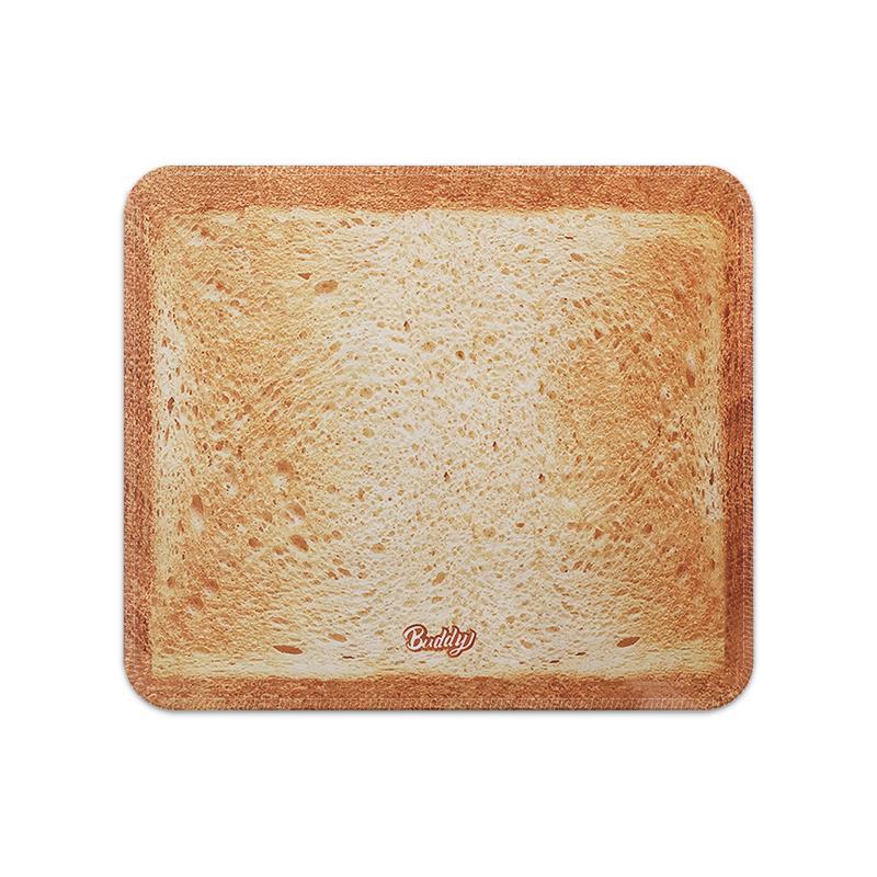 Zábavná podložka pod myš Kousek chleba - Protiskluzová, Zesílená, Malá stolní podložka pro kancelář nebo studentskou kolej.