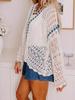 Sciarpa Versatile con Frange da Donna Taglie Forti Europea 2026 - Sottile, Lavorazione a Rete, Cardigan Primavera/Autunno, Maglieria alla Moda