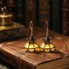 Lightweight Earrings for Sensitive Ears 1 Pair LED Light Up Women, Vintage Ceiling Minimalist Alloy Women Lamp Shaped Dangle Drop, Jewelry Gifts