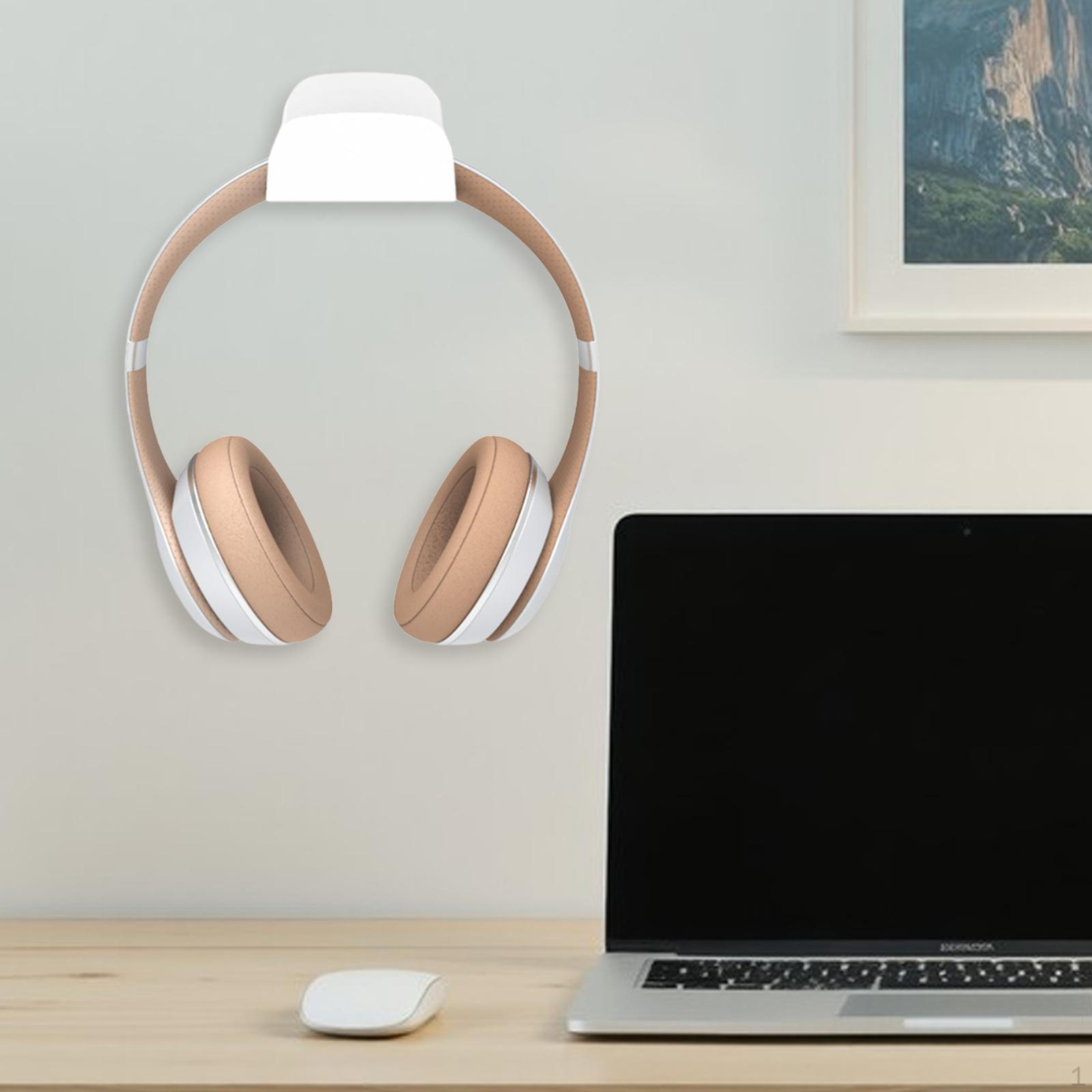 

Держатель для наушников Нескользящий для игровых наушников Настенное крепление Домашний ПК белый