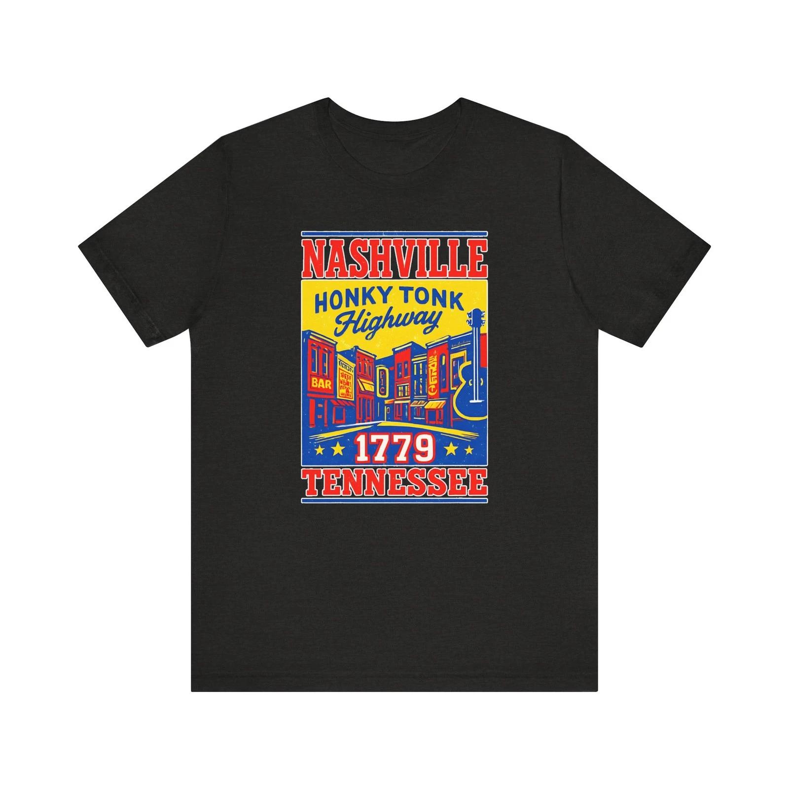 Nashville Honky Tonk Tee, Unisex Music Lover Shirt, Country Concert Outfit 4XL