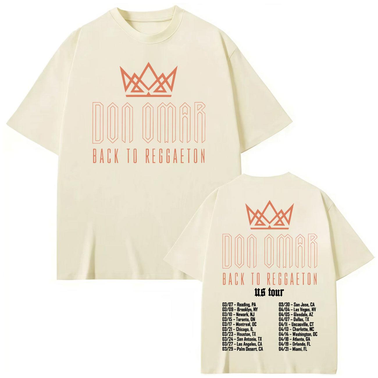 

Rapper Don Omar Tour T-shirt Men Women Clothing Fashion Hip Hop Short Sleeve T-shirts High Quality Cotton T Shirt 3XL