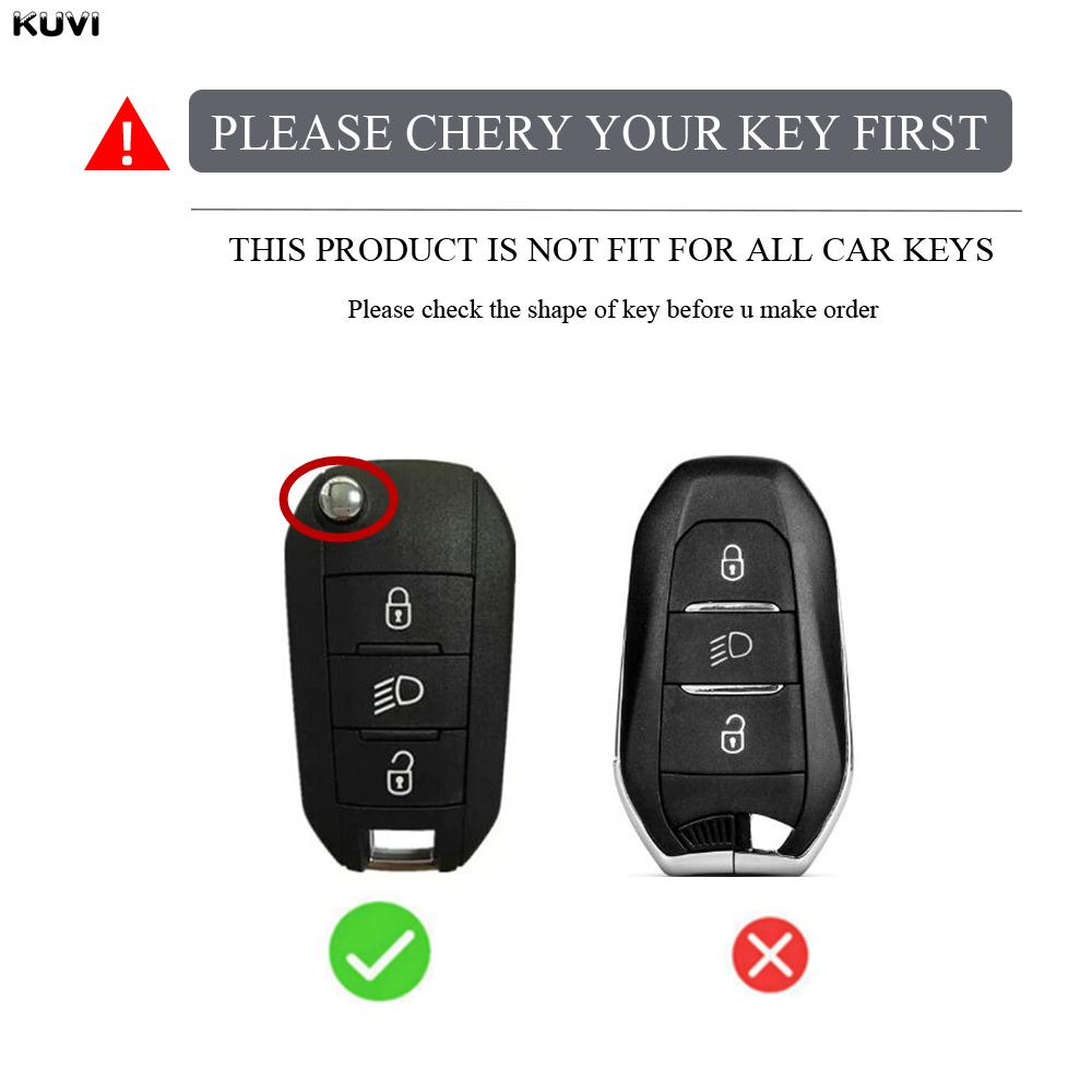 TPU Car Folding Key Case Cover Shell For Peugeot 208 308 408 508 2008 3008 4008 5008 For Citroen C3 C4 CACTUS C6 C8 Accessories