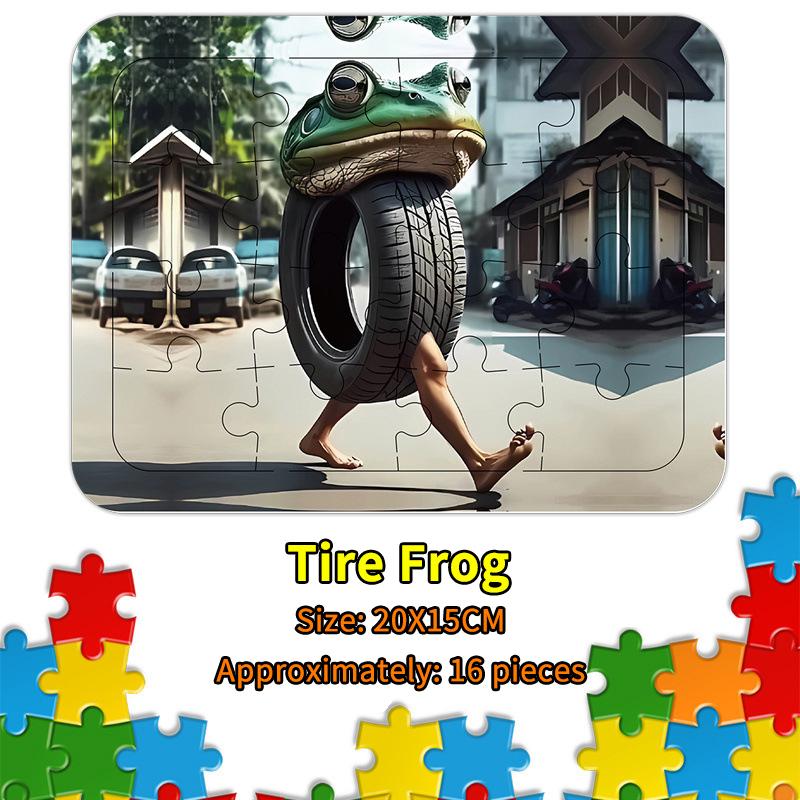 

16 шт. Тунг Тунг Сахур Строительный блок Раскраска Орнамент Итальянский Маразм Пазл Игрушка Декоративные картины