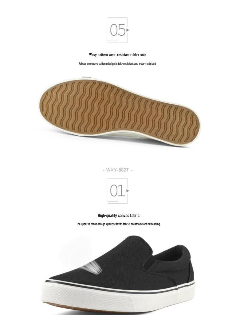 Unisex weiße Canvas Slip-On Skate-Schuhe: Lässiger Frühlingsstil