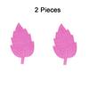2PCS Lifelike Leaf Embroidery Parches Adhesive Iron On Embroidery Leaf Stickers No Sewing Needed Hole Repair Maple Patches