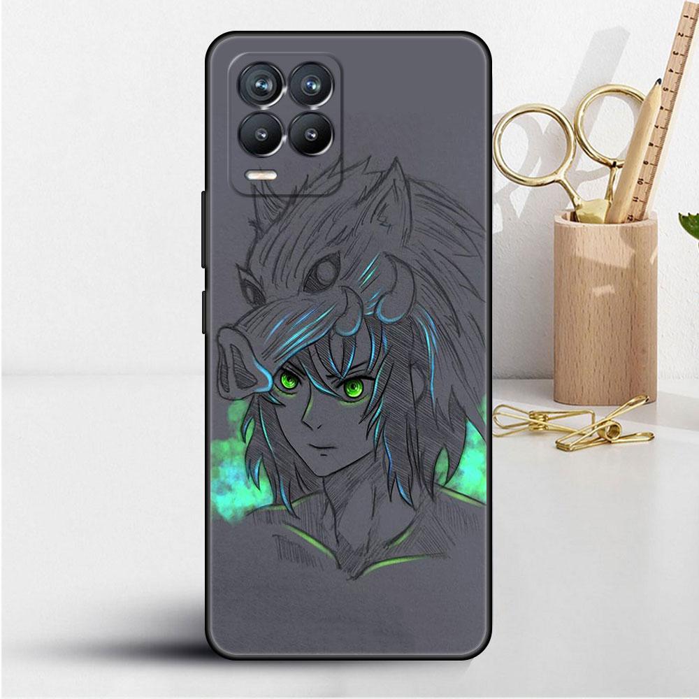 Soft TPU Case For Realme 8 C21 9 Pro 8i 9i GT Neo 3 2 C3 7 6 C21Y C15 C11 C35 Silicone Phone Cover Anime Demon Slayer