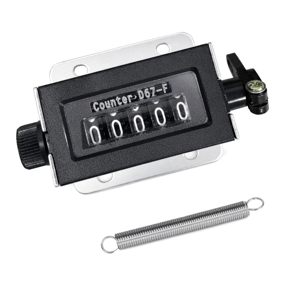 Contatore Meccanico Range 0-99999 Contatore Manuale a Molla Contatore di Passaggi Industriale