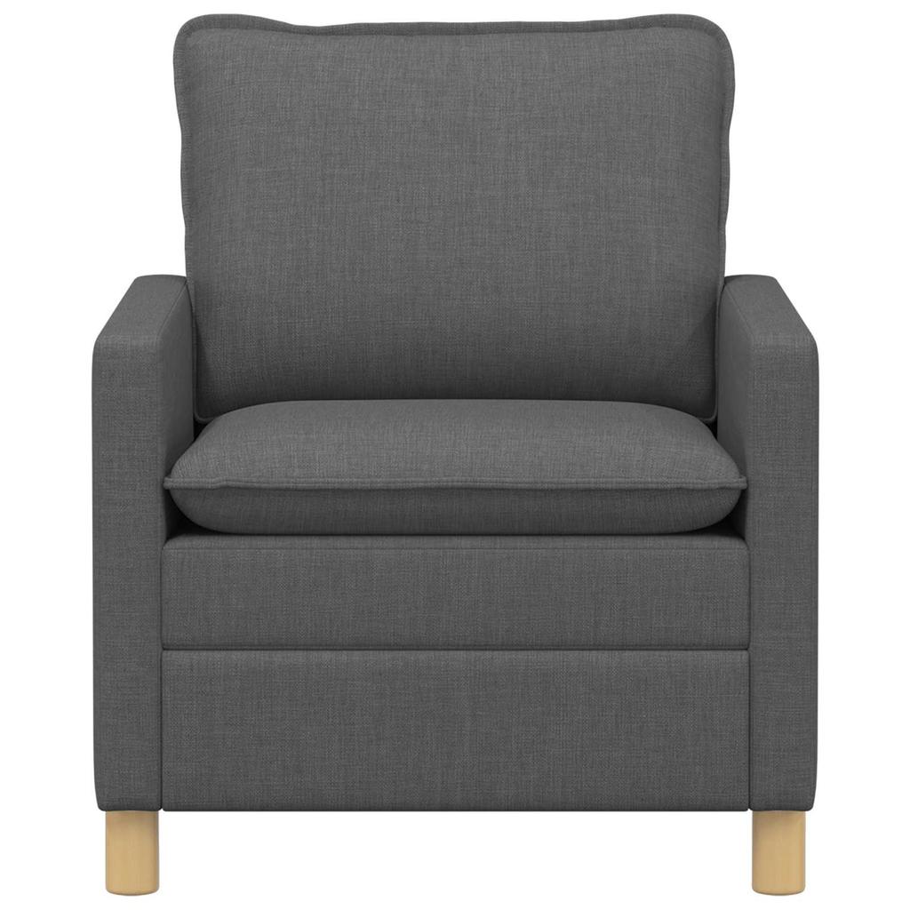 Sofa Dark Grey 76 X 81 X 87.5 Cm Fabric