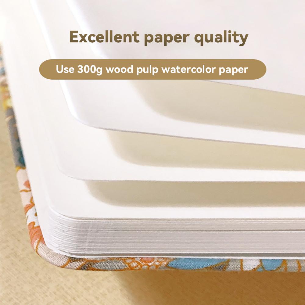 20 Sheets 300g Watercolor Paper Square Pad Sketchbook 48K/32K 100% Cotton Water Color Drawing Painting Book Art School Supplies