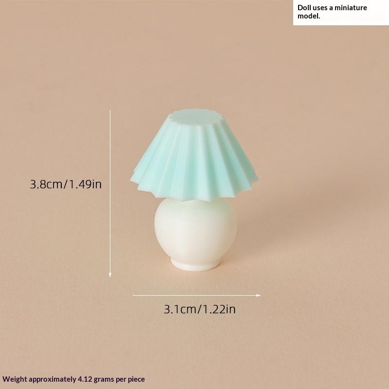 Miniatur-Falten-Tischlampe Puppenhauszubehör 1:12er Maßstab Mini Schreibtischlampe für Puppenhaus Schlafzimmer Wohnzimmer Dekoration