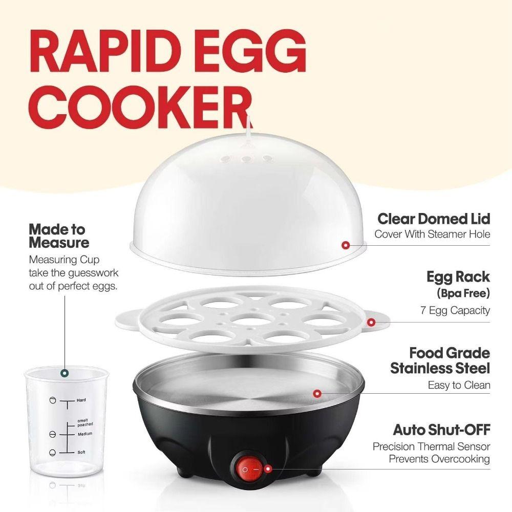 Single Layer/double Layer/triple Layer Egg Boiler Automatic Power Off Egg Steamer Kitchen