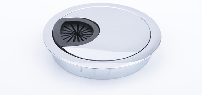 Zinc Alloy Round Table Wire Hole Covers Outlet Port Computer PC Desk Cable Grommet Line Holder 50mm/53mm/60mm/80mm