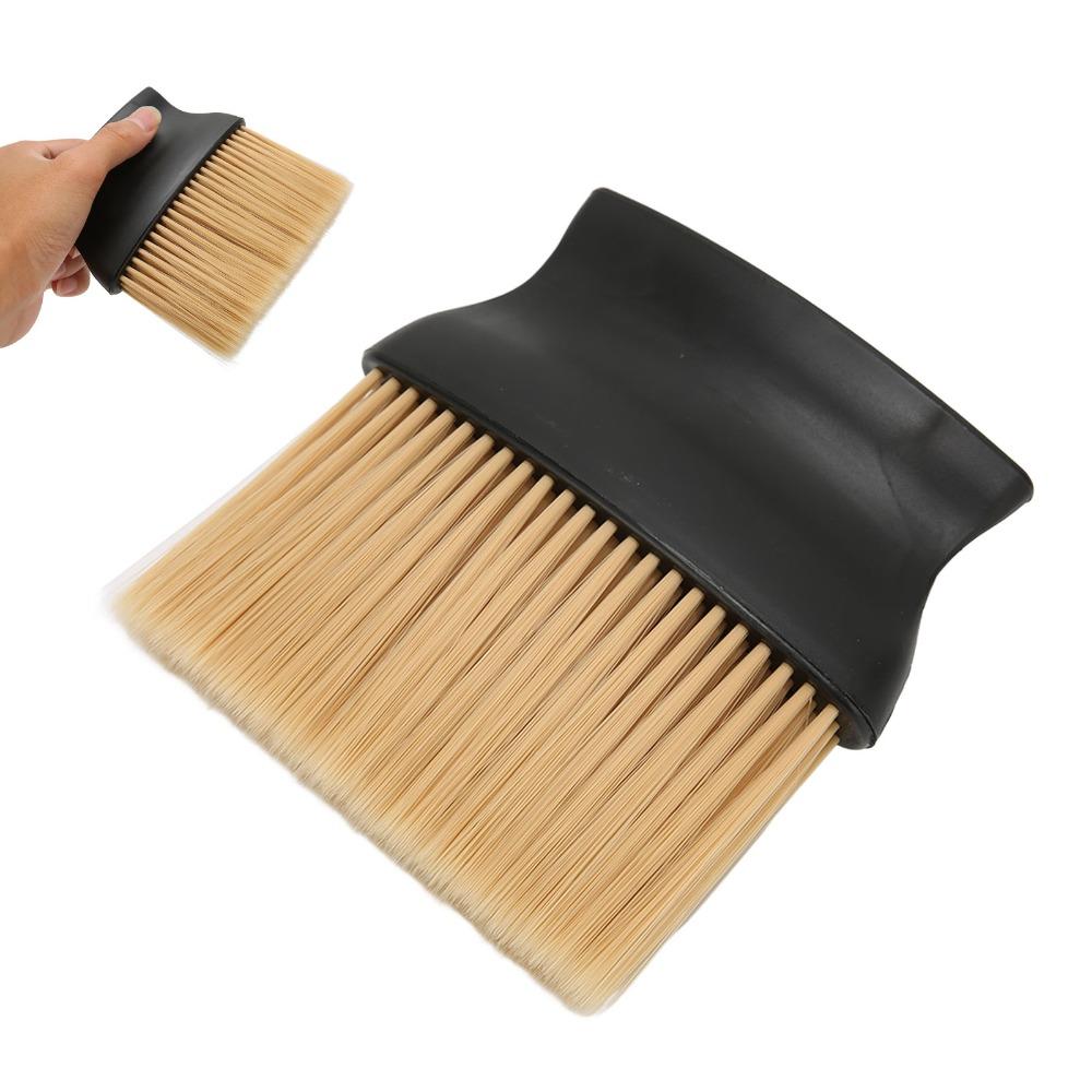 Soft Nylon Hairs Neck Duster Brush ABS Handle Barber Brush Duster For Hairdressing