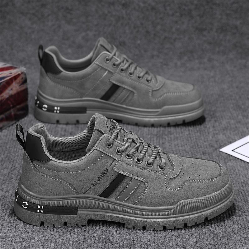 Men's Shoes 2025 Autumn New Men's Retro Tooling Thick-soled Construction Site Work Labor Insurance Shoes Non-slip and Wear-resistant Shoes