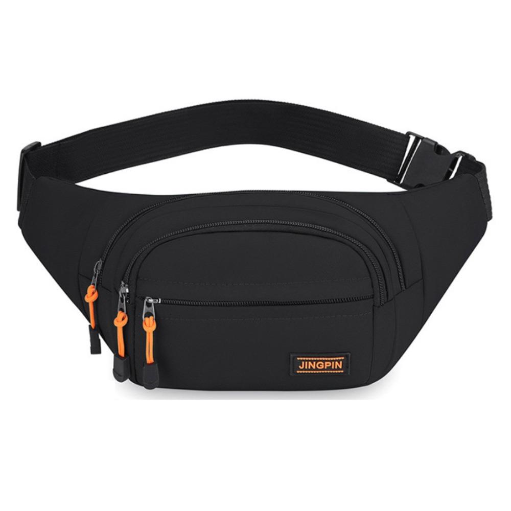 Waterproof Outdoor Waist Bag Nylon Sports Walking Bag Zipper Men Chest Bag Riding