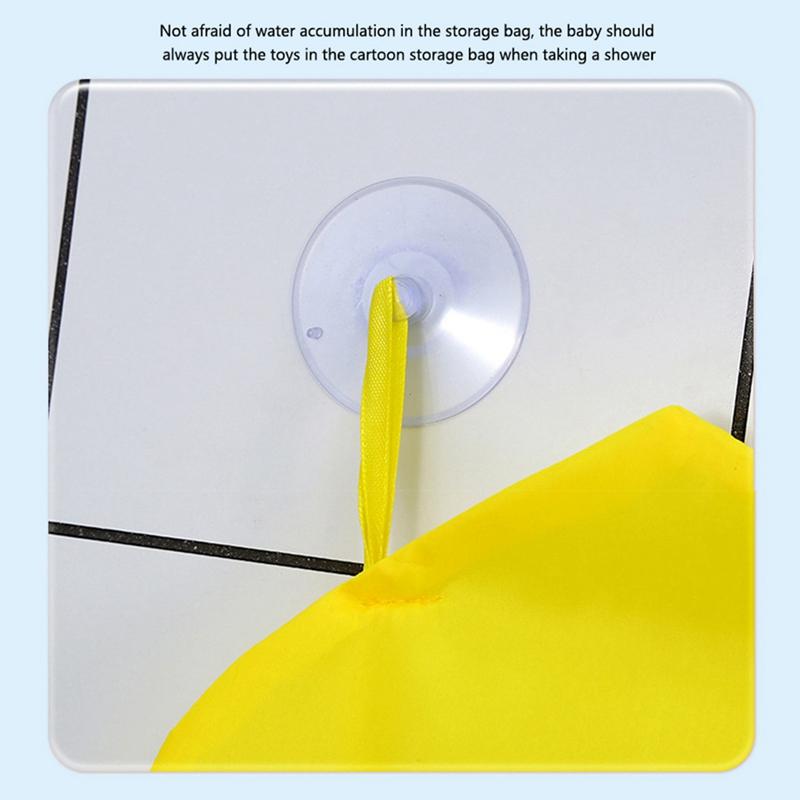 Dětská prodyšná síťovaná taška Roztomilé kreslené vaky do vany Úložný prostor Dětská hračka Závěsné drobnosti Úložný prostor Síťové pouzdro Látka do sprchy Hračky do vody