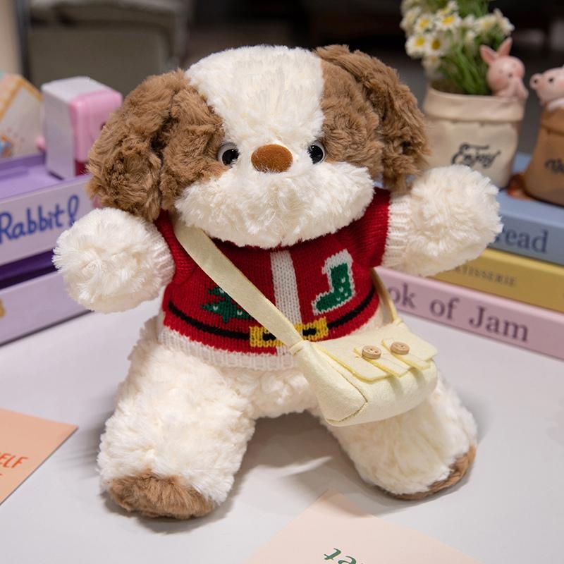 25cm Gute Nacht Hund Plüsch Spielzeug Weichen Pullover Hund Plüsch Kissen Stofftier Puppen Kinder Baby Weihnachten Geschenke Dekor