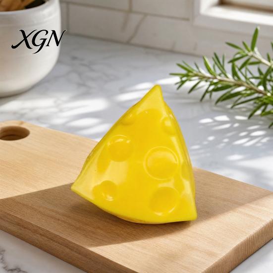 Shapeable Cheese Toy Squeeze Toy, Anxiety Relief Triangle Sensory Cube Pinch Slow Rising Home Office Relaxation Tool Soft Stress