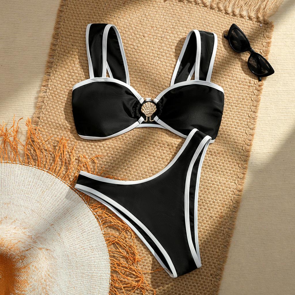 Costum de baie Bikini Decupat Sport pentru Femei