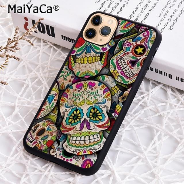 MaiYaCa Mexcian sugar skull Phone Case For iPhone 17 Air 16 16e 15 14 plus 11 12 13 pro max Shell Cover coque