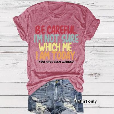 Women's Casual T-shirt Summer Round-neck Short-sleeved Top