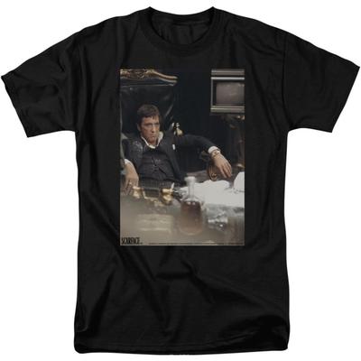 2Bhip Scarface 1983 Gángster Crimen Droga Película Tony Montana Relájate Camiseta Adulto Negra