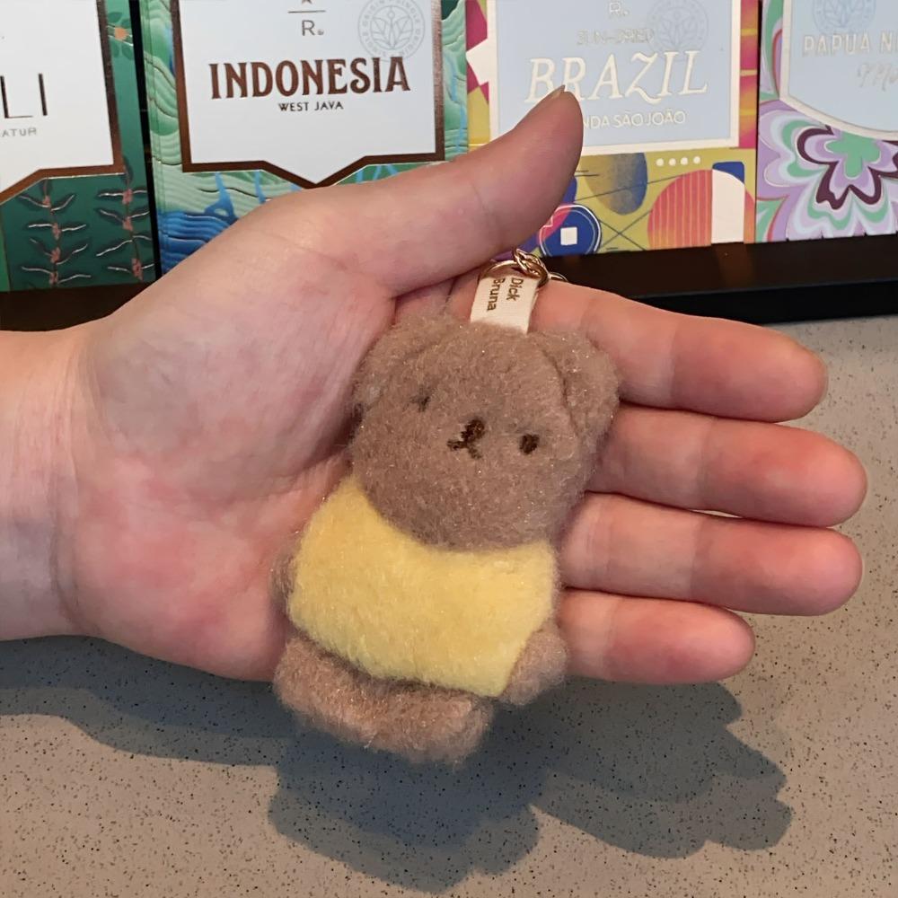 Embroidered Miffy Pendant Key Ring Backpack Ornament Cute Cartoon Portable Decor Trendy Accessory and Sweet Student Gifts Toys