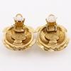 CHANEL COCO Mark Earring vintage Plated Gold/Rhinestone 34.1g Women Used