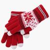 Student Unisex Gloves Christmas Snowflakes Gloves Full Fingers Gloves Korean Style Mittens