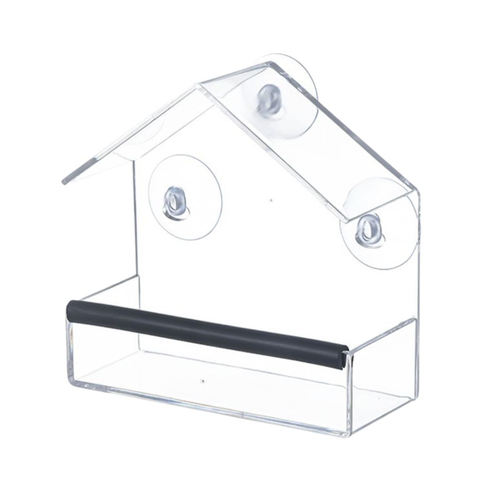 Tool-Free Bird Feeding Bowl Dual Seed Tray Wild Birdfeeder New Window Bird Feeder Bird Viewing