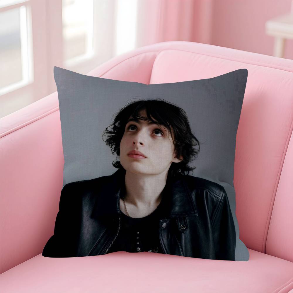 Actor FFinn COOL Wolfhard Cushion Cover Car Throw Pillow Case For Sofa Car Christmas Gift