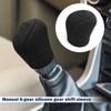 Funda de silicona antideslizante para palanca de cambios manual de coche, universal, de 6 velocidades, accesorios para interior de coche.