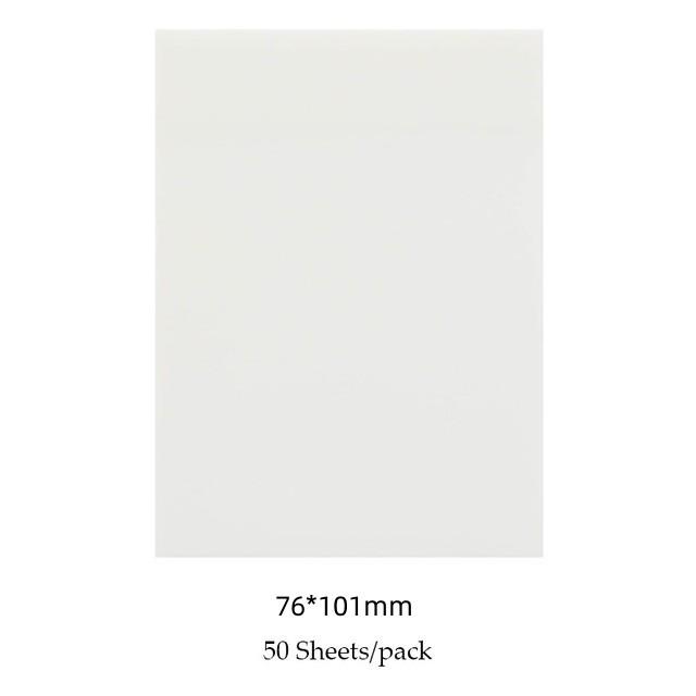 50 Sheets Creative Transparent PET Waterproof Posted It Sticky Note Pads Notepads Posits for School Stationery Office Supplies