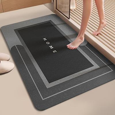 Bathroom Diatom Mud Absorbent Mat Shower Room Mat Toilet Anti-Slip Mat Bathtub Mat Foot Pad Entrance Mat Premium