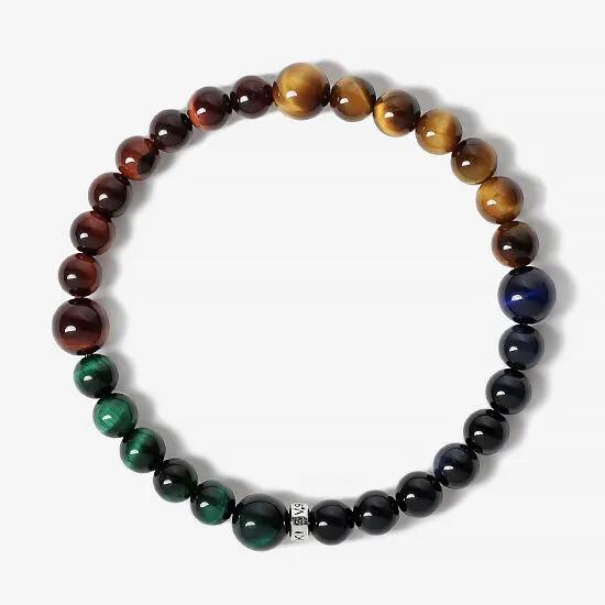 4 Tiger Eye Gemstone Bracelets