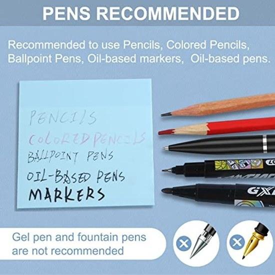 Sticky Notes Roamall Post-it 3 Types 1050 Sheets Thin Planner Stickers Semi-transparent Colorful Strong Adhesive Highlight Strips Index Transparent