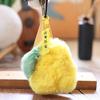 Doll Pendant Keychain Fruit Pear Shape Plush Doll Lightweight Key Holder Furry Touch Keychain Backpack Accessories