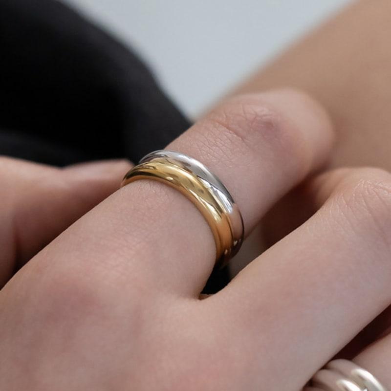 TATIANA Double Band Ring CR1886 No. 11